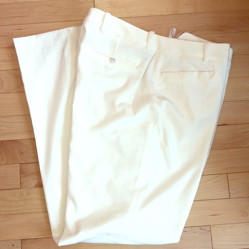 Calvin Klein Cream pants SZ 12 NWOT